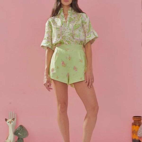dress country style 2022 summer hemp ease light green paisley purple loops pockets tab sleeve floral shorts women sets, White
dress country style 2022 summer hemp ease light green paisley purple loops pockets tab sleeve floral shorts women sets, White