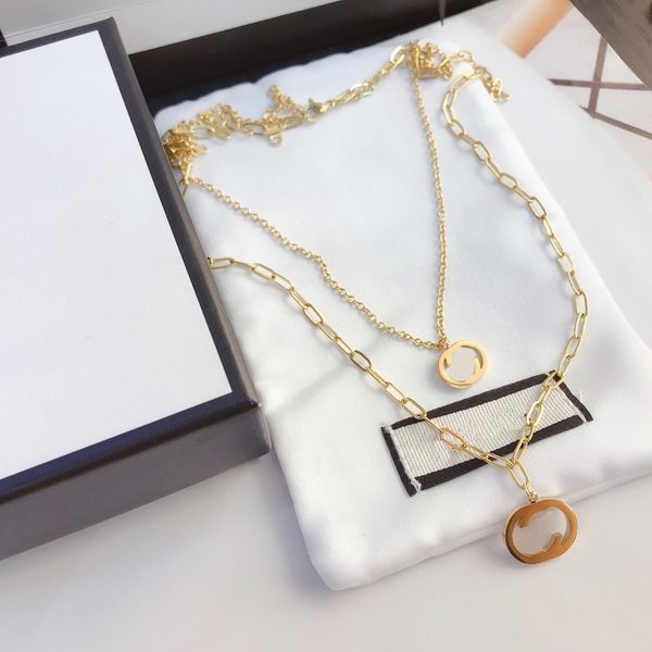 never fade luxury designer pendant necklaces designers stainless steel plated letter for women wedding jewelry without box, Silver
never fade luxury designer pendant necklaces designers stainless steel plated letter for women wedding jewelry without box, Silver