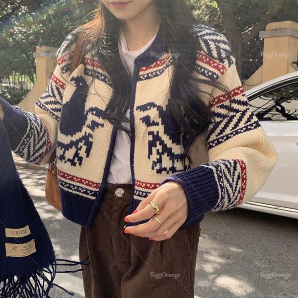 sweaters kimotimo vintage jacquard knitted cardigan women 2022 autumn zipper long sleeve sweater coat korean chic lazy fashion cardigans, White;black
sweaters kimotimo vintage jacquard knitted cardigan women 2022 autumn zipper long sleeve sweater coat korean chic lazy fashion cardigans, White;black