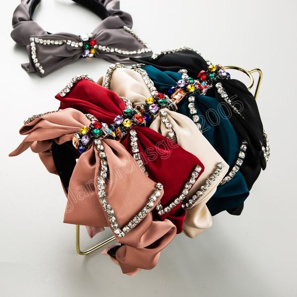 luxury rhinestone satin ruffle bow headbands fashion hair accessories women trendy party shiny hairband hair band girl headwear, Silver
luxury rhinestone satin ruffle bow headbands fashion hair accessories women trendy party shiny hairband hair band girl headwear, Silver