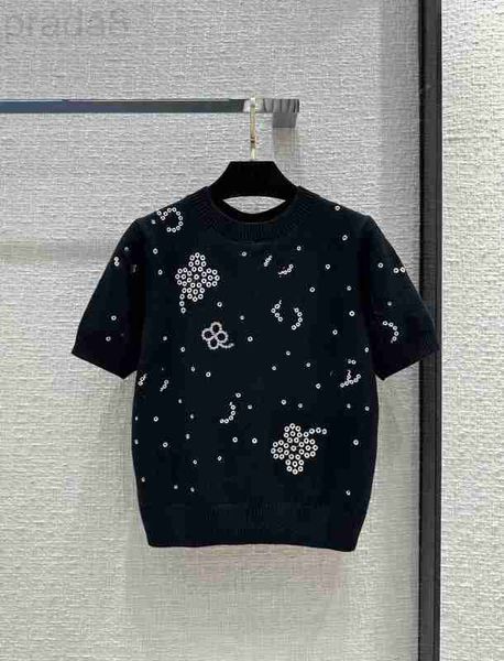 women's sweaters designer milan runway 2023 spring summer short sleeve o neck high end jacquard pullover 0410-6 6cjl, White;black
women's sweaters designer milan runway 2023 spring summer short sleeve o neck high end jacquard pullover 0410-6 6cjl, White;black