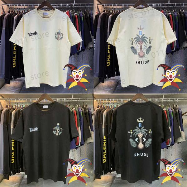 men's t-shirts 2023ss coconut crown print t-shirts men women tags short sleeve tee t230419, White;black
men's t-shirts 2023ss coconut crown print t-shirts men women tags short sleeve tee t230419, White;black