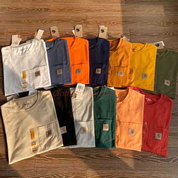 summer carhartt t-shirt standard pocket short sleeve men and women can relax north american brand classic alphabet embroidery cotton t-shirt, White;black
summer carhartt t-shirt standard pocket short sleeve men and women can relax north american brand classic alphabet embroidery cotton t-shirt, White;black