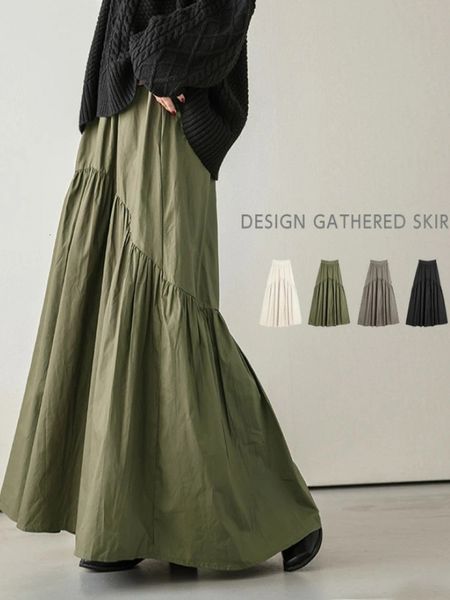 skirts summer long skirts for women fashion casual retro pleated skirt solid fishtail skirt black skirt korean fashion clothing 230419
skirts summer long skirts for women fashion casual retro pleated skirt solid fishtail skirt black skirt korean fashion clothing 230419