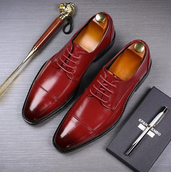 new men leather dress shoes pointed toe slip on wedding shoes oxfords man office suit, Black
new men leather dress shoes pointed toe slip on wedding shoes oxfords man office suit, Black