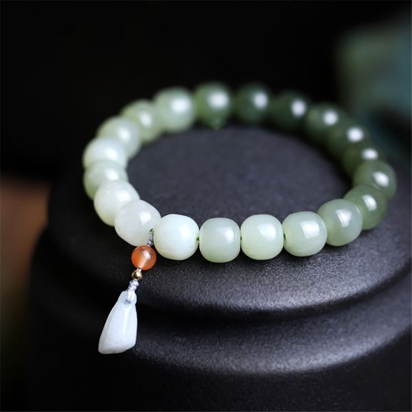 beaded natural multi-treasure gradient hetian jade bead bracelet jade lotus root pendant red agate charm jewelry women healing bracelet 2304, Black
beaded natural multi-treasure gradient hetian jade bead bracelet jade lotus root pendant red agate charm jewelry women healing bracelet 2304, Black