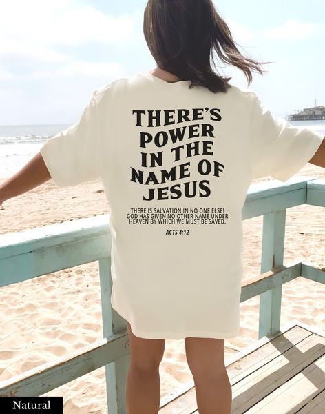 womens tshirt jesus saves theres power in the name of jesus oversized christian loose tee women trendy casual cotton aesthetic 230419, White
womens tshirt jesus saves theres power in the name of jesus oversized christian loose tee women trendy casual cotton aesthetic 230419, White