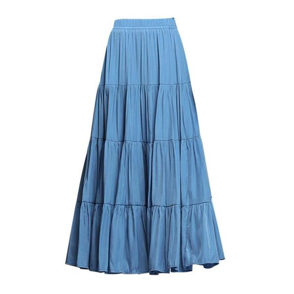 dresses 2022 spring summer women aline skirt high waist loose large swing long casual pleated skirts solid color blue midi saia, Black;gray
dresses 2022 spring summer women aline skirt high waist loose large swing long casual pleated skirts solid color blue midi saia, Black;gray
