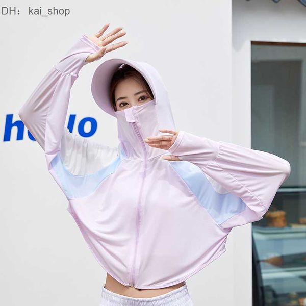 women's color blocking sunscreen clothing summer large brim uv resistant breathable outdoor cycling short 11, White
women's color blocking sunscreen clothing summer large brim uv resistant breathable outdoor cycling short 11, White