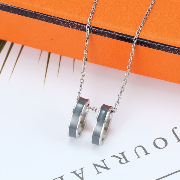 luxury brand letter h pendant clover necklace gold stainless steel jewelry for women gift, Silver
luxury brand letter h pendant clover necklace gold stainless steel jewelry for women gift, Silver