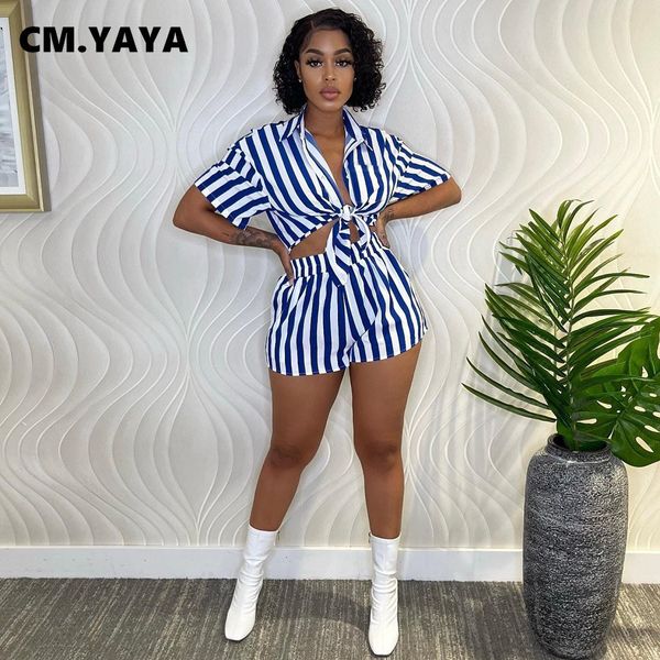 women's two piece pants cm.yaya striped street women 2pcs set short sleeve shirt and shorts suit summer sweatsuit tracksuit two piece s, White
women's two piece pants cm.yaya striped street women 2pcs set short sleeve shirt and shorts suit summer sweatsuit tracksuit two piece s, White