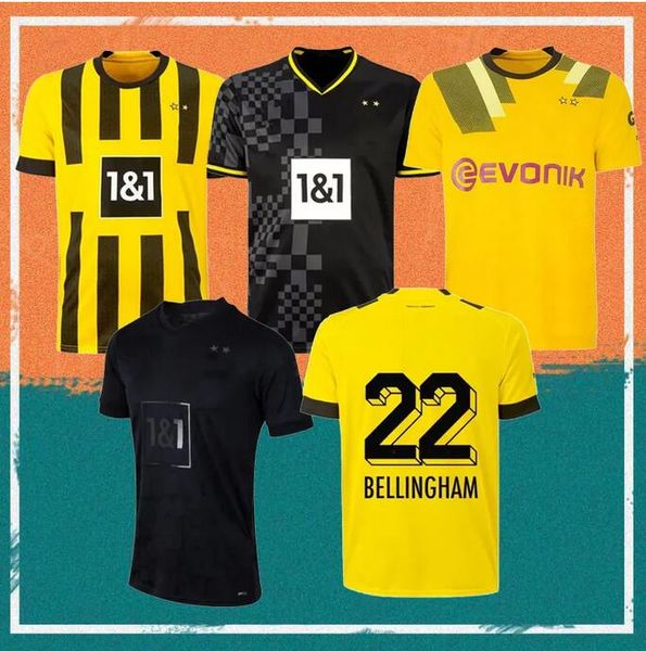 22/23 reus reyna soccer jerseys 2022 home dortmund schulz brandt bellingham sancho haller shirt hazard witsel malen kids kit football unifor, Black;yellow
22/23 reus reyna soccer jerseys 2022 home dortmund schulz brandt bellingham sancho haller shirt hazard witsel malen kids kit football unifor, Black;yellow