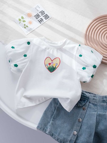 t-shirts baby girls' summer clothed short-sleeved t-shirt 2023 childred girls' puff sleeve o-neck cotton pullover casual print tee, Blue
t-shirts baby girls' summer clothed short-sleeved t-shirt 2023 childred girls' puff sleeve o-neck cotton pullover casual print tee, Blue