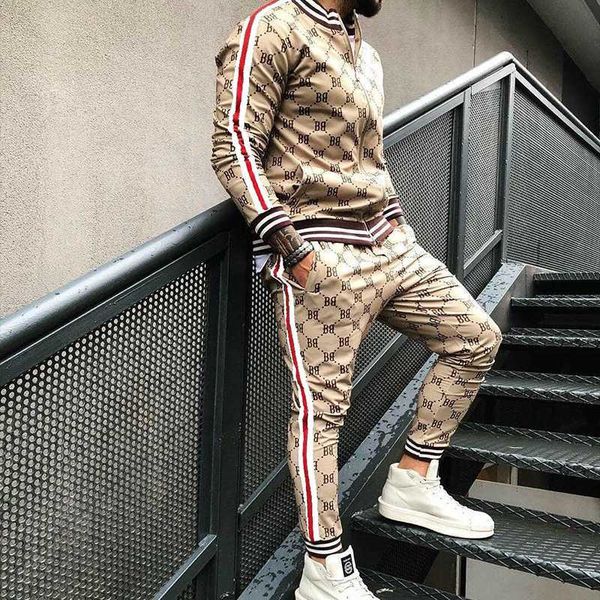 tracksuits gentleman flower plaid men's suit jacket + pants sports tracksuit 3d printing zipper two-piece set spot europe 3xl, Gray
tracksuits gentleman flower plaid men's suit jacket + pants sports tracksuit 3d printing zipper two-piece set spot europe 3xl, Gray