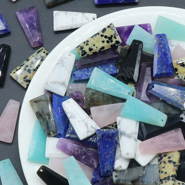 natural stone pendant trapezoid rose quartz amazonite polished gemstone crystals charms for jewelry making necklace earrings, Bronze;silver
natural stone pendant trapezoid rose quartz amazonite polished gemstone crystals charms for jewelry making necklace earrings, Bronze;silver