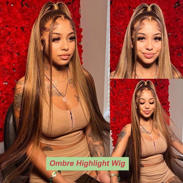 highlight wig human hair for women p4/27# brazilian hair wigs ombre 13x4 lace front wig 30 inch honey blonde straight lace frontal wig, Black;brown
highlight wig human hair for women p4/27# brazilian hair wigs ombre 13x4 lace front wig 30 inch honey blonde straight lace frontal wig, Black;brown