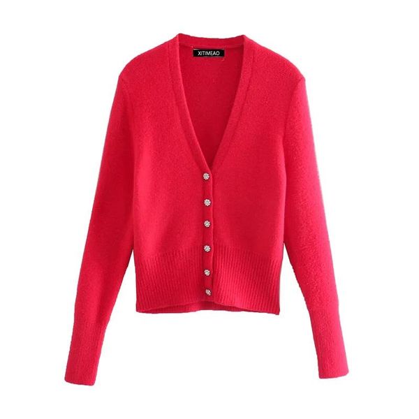 sweaters xitimeao elegant long sleeve sweater women 2022 new singlebreasted female short cardigan soft knitted outwear, White;black
sweaters xitimeao elegant long sleeve sweater women 2022 new singlebreasted female short cardigan soft knitted outwear, White;black