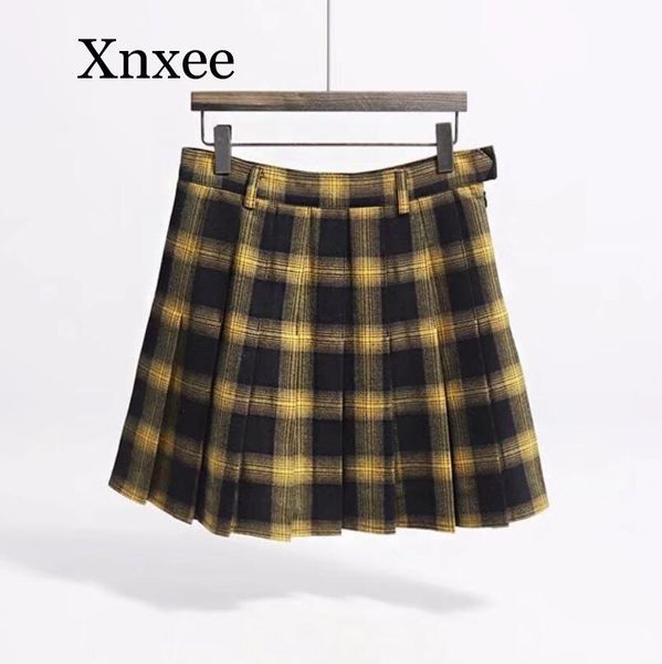 dresses spring summer harajuku women's fashion mini skirt cute yellow black red plaid pleated skirt punk style high waist women's, White;black
dresses spring summer harajuku women's fashion mini skirt cute yellow black red plaid pleated skirt punk style high waist women's, White;black