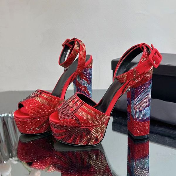 sandals for women designer platform pump high heeled dress shoes crystal-encrusted fashion ankle strap chunky heel 14cm high heels crystal p, Black
sandals for women designer platform pump high heeled dress shoes crystal-encrusted fashion ankle strap chunky heel 14cm high heels crystal p, Black