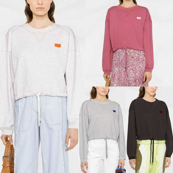 women's sweatshirt autumn models designer models french flocking print round neck drawstring belt casual versatile multi-color sweatshi, Black
women's sweatshirt autumn models designer models french flocking print round neck drawstring belt casual versatile multi-color sweatshi, Black