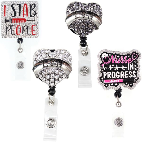 20 pcs/lot fashion key rings mix style lvn i stab people nurse in progress rhinestone badge reel for nurse accessories, Slivery;golden
20 pcs/lot fashion key rings mix style lvn i stab people nurse in progress rhinestone badge reel for nurse accessories, Slivery;golden