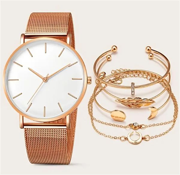 6pcs stylish womens quartz watches 5pcs fancy jewelry bracelets unique sophisticated look, Slivery;golden
6pcs stylish womens quartz watches 5pcs fancy jewelry bracelets unique sophisticated look, Slivery;golden