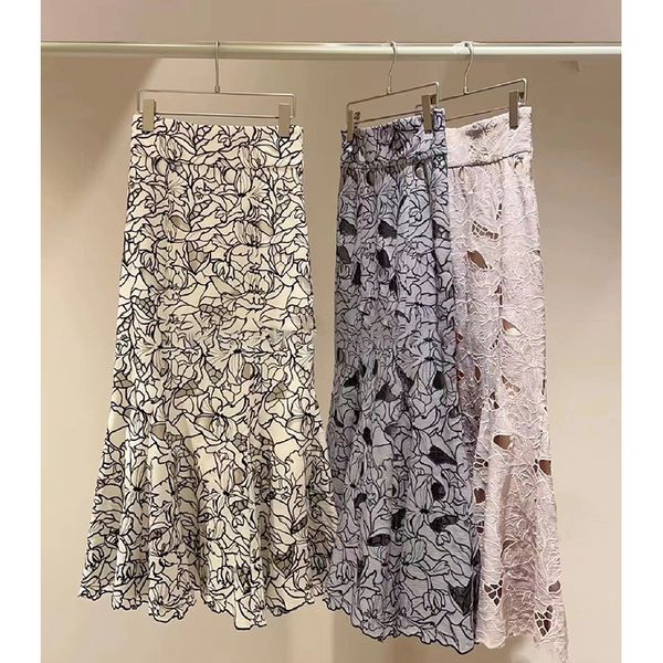 skirts kuzuwata high waist lace skirts women fishtail flower embroidery hollow out faldas mujer moda mermaid trumpet japan jupe 230419, Black
skirts kuzuwata high waist lace skirts women fishtail flower embroidery hollow out faldas mujer moda mermaid trumpet japan jupe 230419, Black