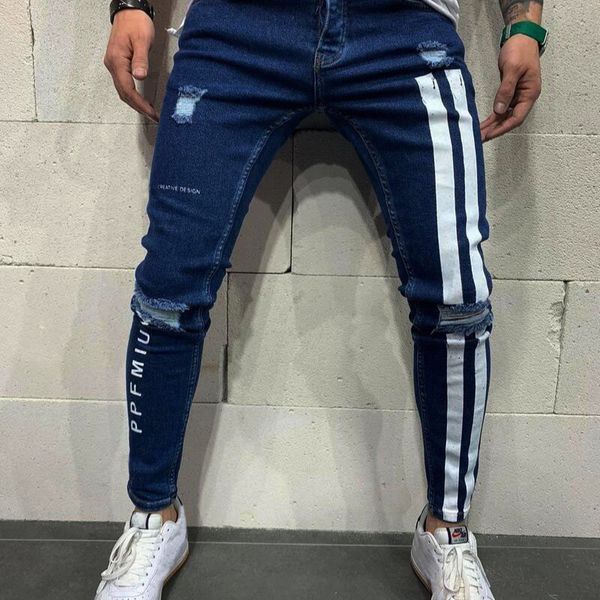 men's jeans fashion streetwear vintage blue color thin destroyed ripped broken punk pants homme hip hop 230419
men's jeans fashion streetwear vintage blue color thin destroyed ripped broken punk pants homme hip hop 230419