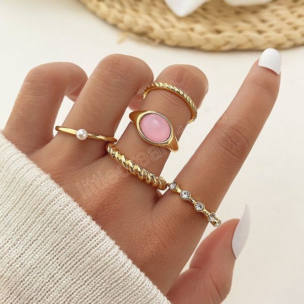 bohemian vintage zircon ring set for women gold color boho geometric pearl rings retro fashion finger jewelry gift, Silver
bohemian vintage zircon ring set for women gold color boho geometric pearl rings retro fashion finger jewelry gift, Silver