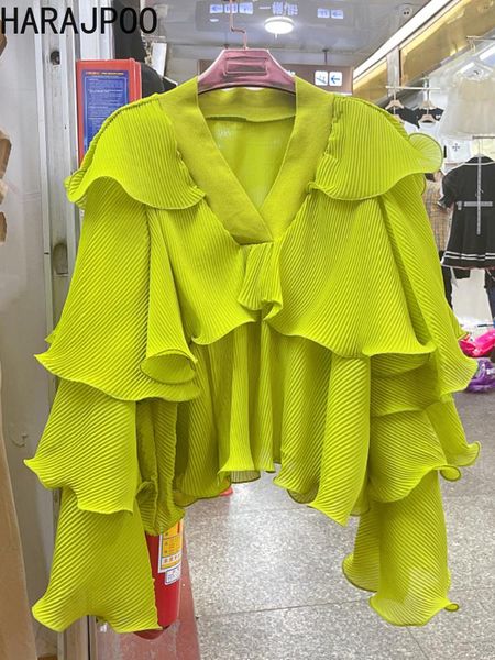 t-shirt harajpoo blusas de mujer spring summer 2022 new european american loose vneck fairy elegant design pleated chiffon blouse top, White
t-shirt harajpoo blusas de mujer spring summer 2022 new european american loose vneck fairy elegant design pleated chiffon blouse top, White