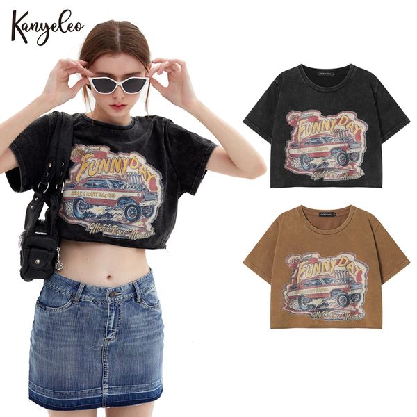 womens tshirt kanyeleo retro do old print shortsleeved women round neck positive shoulder loose thin high waist umbilical summer 230419, White
womens tshirt kanyeleo retro do old print shortsleeved women round neck positive shoulder loose thin high waist umbilical summer 230419, White