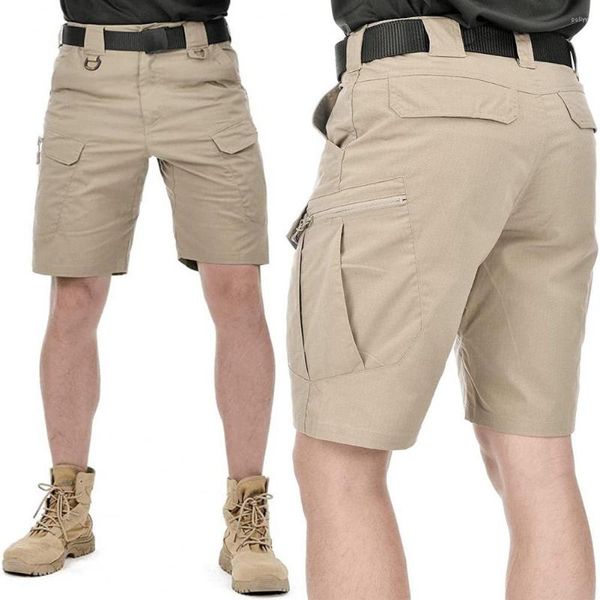 men's shorts men cargo mid-waist knee length summer tactical multi-pocket elastic waist short zipper closure outdoor, White;black
men's shorts men cargo mid-waist knee length summer tactical multi-pocket elastic waist short zipper closure outdoor, White;black