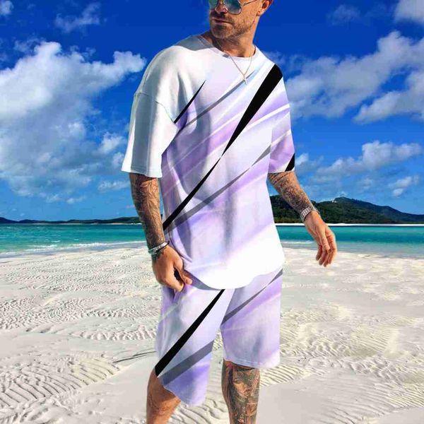 tracksuits 3d print line sports beach shorts male clothes summer short sleeve t-shirt suit fashion 2 piece streetwear tracksuit for men, Gray
tracksuits 3d print line sports beach shorts male clothes summer short sleeve t-shirt suit fashion 2 piece streetwear tracksuit for men, Gray