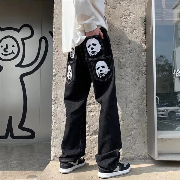 men's jeans 2023 portrait print denim pants mens high street funny loose straightleg streetwear casual y2k trousers men 230419, Blue
men's jeans 2023 portrait print denim pants mens high street funny loose straightleg streetwear casual y2k trousers men 230419, Blue