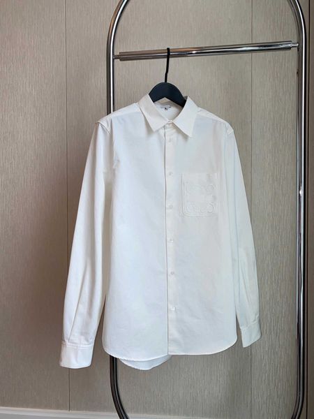 23ss women long sleeve shirt white shirt womens designer clothing lapel pure hand embossing process slimming shirts women clothes
23ss women long sleeve shirt white shirt womens designer clothing lapel pure hand embossing process slimming shirts women clothes