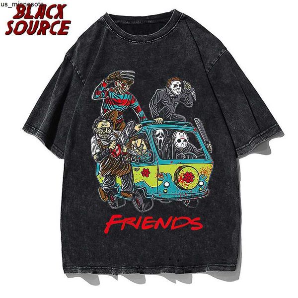 men's t-shirts horror friends tshirt men o neck cool summer t shirts short sleeve tees fashion j230419, White;black
men's t-shirts horror friends tshirt men o neck cool summer t shirts short sleeve tees fashion j230419, White;black