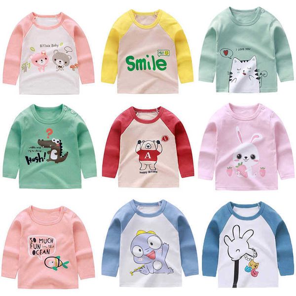 t-shirts children's bottoming shirt cotton t-shirt autumn baby cartoon for boys and girls long sleeves p230419, Blue
t-shirts children's bottoming shirt cotton t-shirt autumn baby cartoon for boys and girls long sleeves p230419, Blue