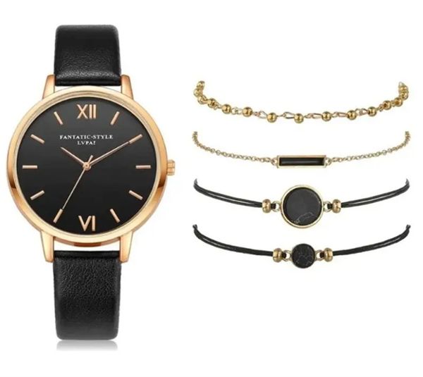 5pcs/set simple leather watch + black marble bracelet set fancy women watches jewelry sophisticated and stylish women watch unique ladies wa, Slivery;golden
5pcs/set simple leather watch + black marble bracelet set fancy women watches jewelry sophisticated and stylish women watch unique ladies wa, Slivery;golden