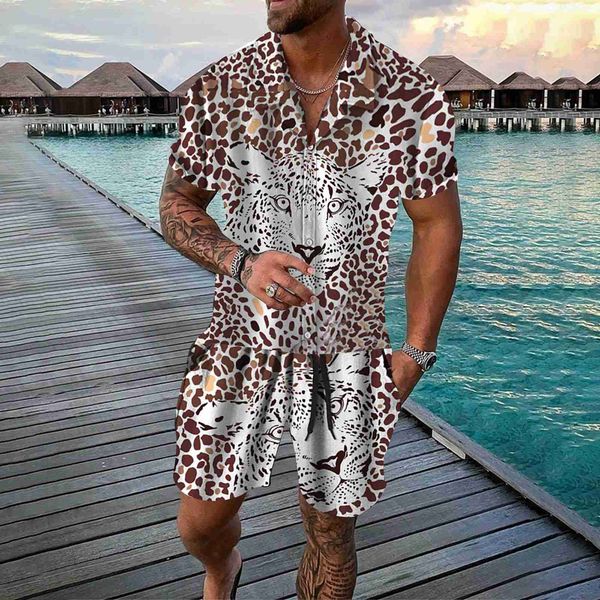 tracksuits men's summer fashion casual hawaiianss leopard print beach seaside vacation short sleeve shorts suit two mens jacket dress, Gray
tracksuits men's summer fashion casual hawaiianss leopard print beach seaside vacation short sleeve shorts suit two mens jacket dress, Gray