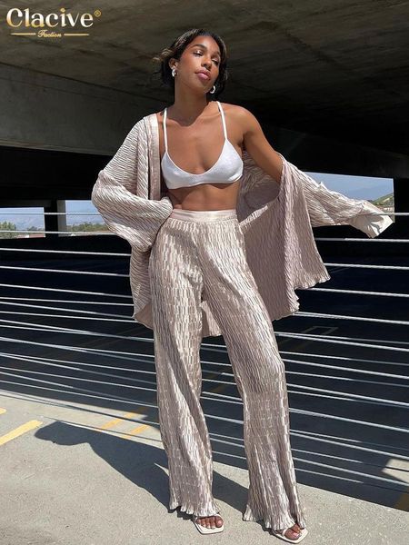 pants clacive fashion chic apricot two piece sets womens outifits streetwear elegant long sleeve blouse with high waist pants set, White
pants clacive fashion chic apricot two piece sets womens outifits streetwear elegant long sleeve blouse with high waist pants set, White