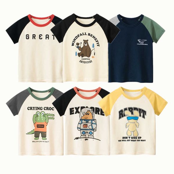 t-shirts 2023 children short t-shirts clothes for boy 100% cotton short sleeve bear crocodile spaceman cartoon kids casual sport tees p23041, Blue
t-shirts 2023 children short t-shirts clothes for boy 100% cotton short sleeve bear crocodile spaceman cartoon kids casual sport tees p23041, Blue