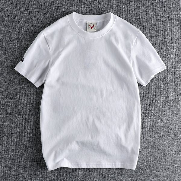 men's tshirts summer american retro shortsleeved oneck solid color tshirt fashion simple 100 cotton washed old casual 230419, White;black
men's tshirts summer american retro shortsleeved oneck solid color tshirt fashion simple 100 cotton washed old casual 230419, White;black