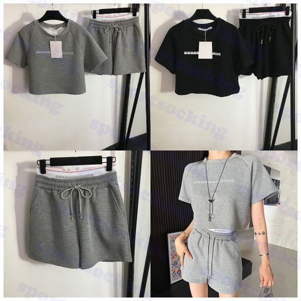 womens tracksuits short sleeve shirt designer women shorts sportswear set summer new ladies fitness clothing, Gray
womens tracksuits short sleeve shirt designer women shorts sportswear set summer new ladies fitness clothing, Gray