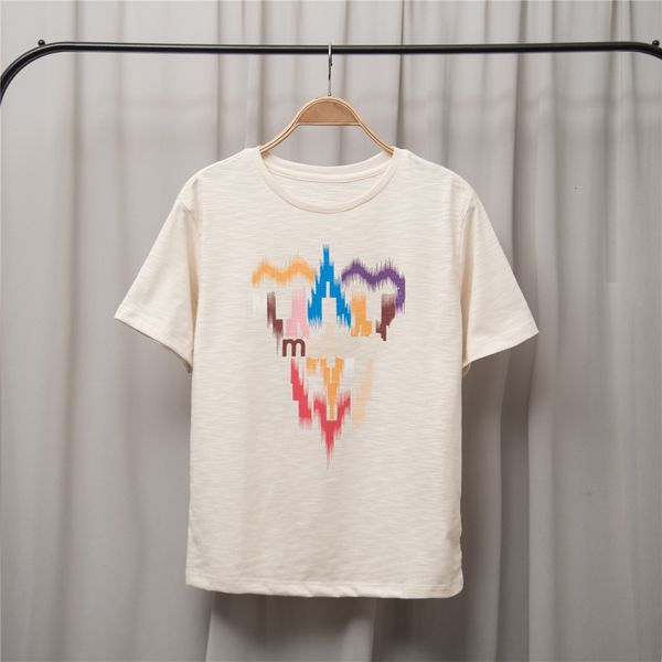 women's t-shirt summer french retro slub pattern print contrast color round neck pullover fashion all-match women's short-sleeved, White
women's t-shirt summer french retro slub pattern print contrast color round neck pullover fashion all-match women's short-sleeved, White