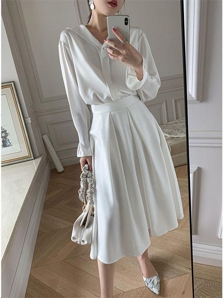 dress fashionable elegant chic high waist ladies satin midi skirts 2022 spring summer loose women aline skirts, White
dress fashionable elegant chic high waist ladies satin midi skirts 2022 spring summer loose women aline skirts, White