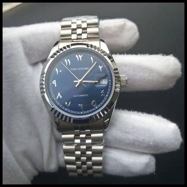 wristwatches pink cohome steel automatic arabic numerals watches solid steel watchband waterproof arab numbers wristwatch islamic mechanical, Slivery;brown
wristwatches pink cohome steel automatic arabic numerals watches solid steel watchband waterproof arab numbers wristwatch islamic mechanical, Slivery;brown