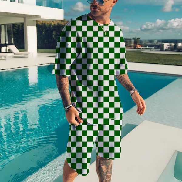 tracksuits summer men's round neck t-shirt set fashion shorts sportswear suit square retro harajuku 3d printing 2-piece set, Gray
tracksuits summer men's round neck t-shirt set fashion shorts sportswear suit square retro harajuku 3d printing 2-piece set, Gray