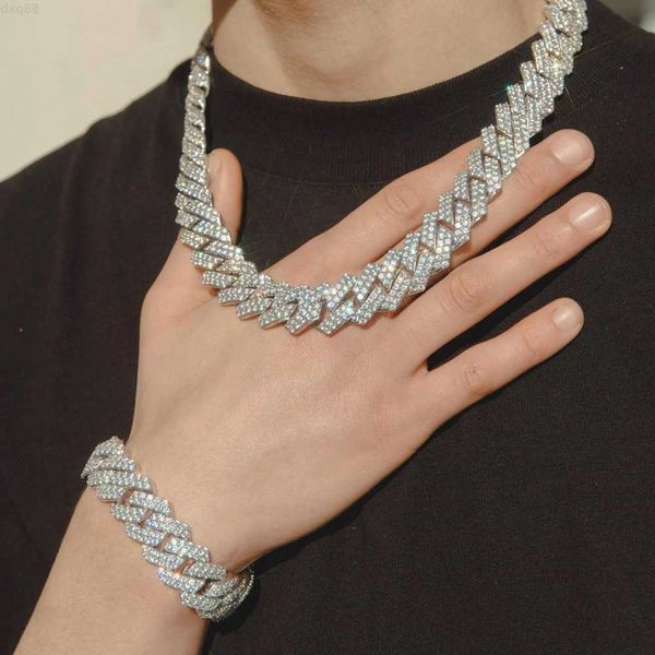 10mm 5a cz zircon cadenas kolye chain cuban chain sterling silver cuban link chain 
10mm 5a cz zircon cadenas kolye chain cuban chain sterling silver cuban link chain