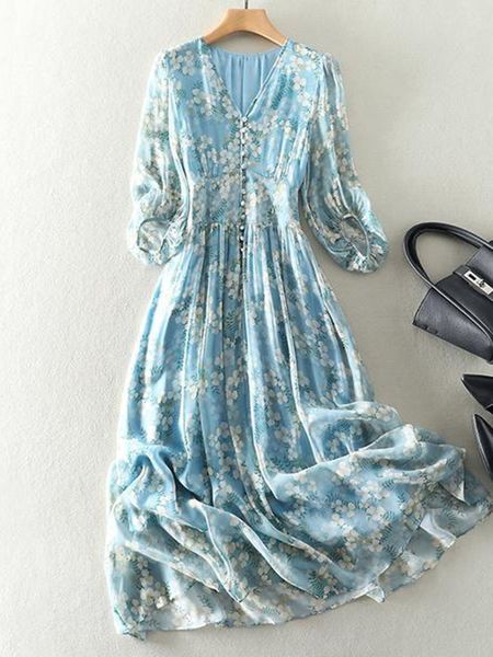 casual dresses bohemia summer dress for women long sleeve v-neck elegant blue silk dresses high waist print beach long dresses 230419, Black;gray
casual dresses bohemia summer dress for women long sleeve v-neck elegant blue silk dresses high waist print beach long dresses 230419, Black;gray