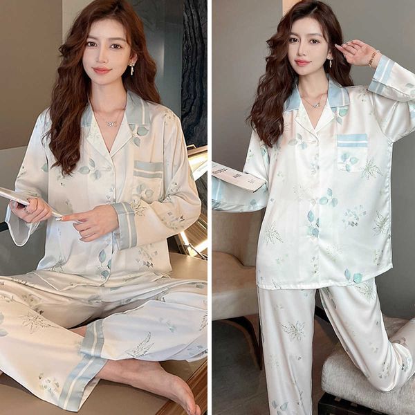 pajamas women's spring and autumn ice silk long sleeved pants 2022 new little leaf advanced home fury
pajamas women's spring and autumn ice silk long sleeved pants 2022 new little leaf advanced home fury